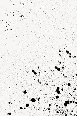 Ink splatter texture abstract background, black & white design