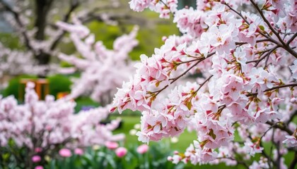 Blossoming Cherry Trees in Spring (1)