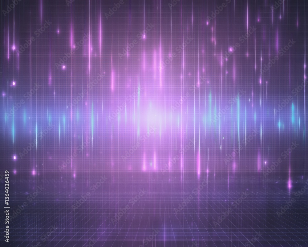 Aufkleber a vibrant abstract background featuring vertical lines of pink and blue light, creating a futuristic