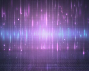 A vibrant abstract background featuring vertical lines of pink and blue light, creating a futuristic and dynamic atmosphere.
