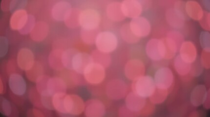 Fototapeta premium A Close-Up View of an Abstract Background Featuring Various Shades of Pink and Red Bokeh Circles Creating a Soft, Dreamy Atmosphere