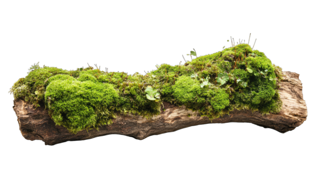 a moss-covered log showcases the beauty of nature illustrating t