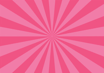 シンプルな集中線背景素材イラストピンク