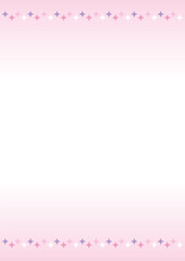 かわいいにぎやかな罫線の背景イラスト