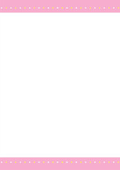 かわいいにぎやかな罫線の背景イラスト