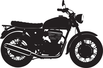 Fototapeta premium motorcycle vector illustration, motorcycle clipart, motorcycle silhouette vector black and white