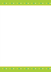 かわいいにぎやかな罫線の背景イラスト