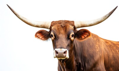 Naklejka premium Texas Longhorn Bull Portrait