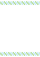 かわいいにぎやかな罫線の背景イラスト