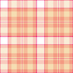 Modern Muted Peachy Pink Seamless Tartan Textile Design