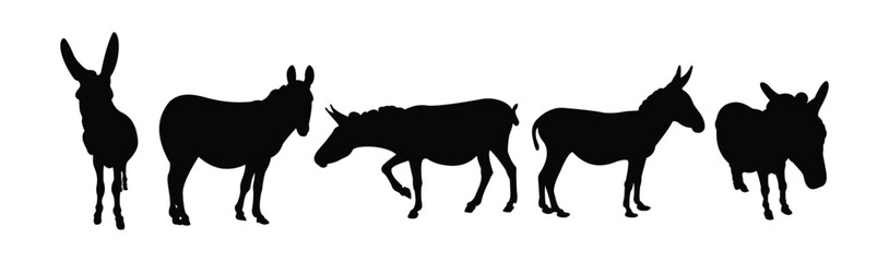 silhouette donkey