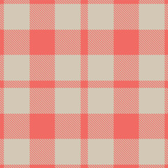 Modern Dusty Coral Pink Seamless Tartan Textile Design