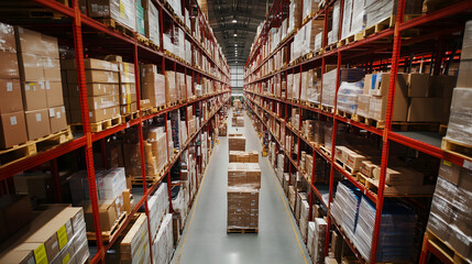 A smart AI algorithm automating inventory management across a global supply chain.