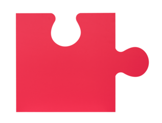 Puzzle piece png sticker, transparent background
