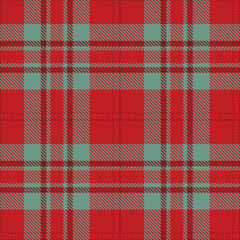Rich Blood and Pastel Scarlet Seamless Tartan Textile Design
