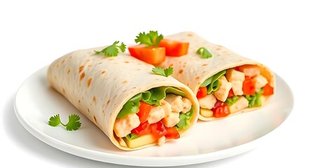 burrito, on isolated white background, food stock images, food recipes, healthy diet, vegan, best selling, viral, burritos

