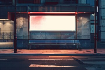 Vibrant Color Visual of Billboard Mockup for Photoshop