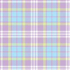 Modern Pastel Lilac Seamless Tartan Textile Design