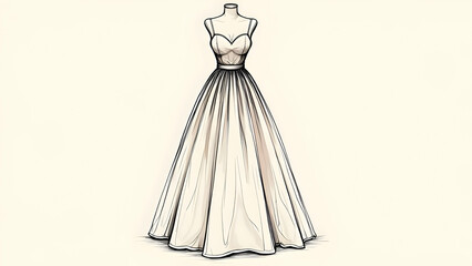 Elegant Flow – Timeless Bridal Gown