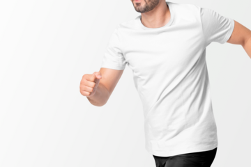 Men's t-shirt png transparent mockup