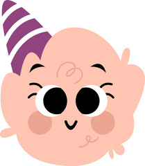 Cute Cotton Candy Illustration Element