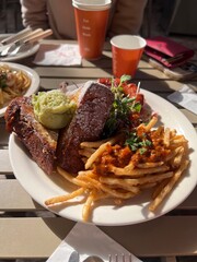 lamb chops with vegetables