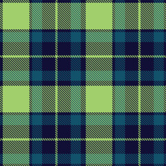 Metallic Dark Navy and Dusty Pistachio Seamless Tartan Textile Design