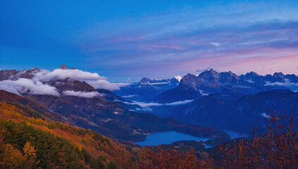 Fototapeta premium mountains and clouds