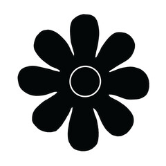 Flower png retro psychedelic, transparent background