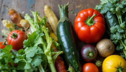 Fresh Organic Vegetables and Fruits