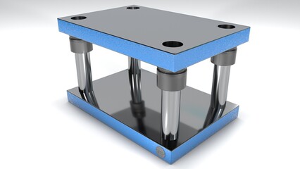 Die Press Set Unity 3D render