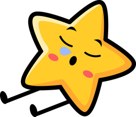 Cute Star Character Illustration Element