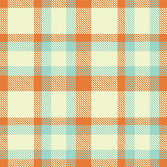Modern Iridescent Dusty Orange Seamless Tartan Textile Design