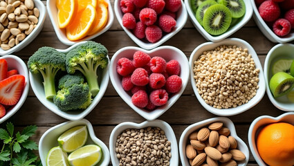 Naklejka premium Nutritious Food Arrangement 
