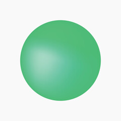 Green circle shape collage element vector