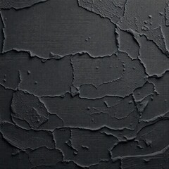 Black white rock texture. It looks like a rough concrete wall surface. Dark gray stone grunge background with space for design. Wide banner. Panoramic. Backdrop.