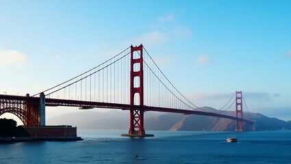 Obraz premium Stunning Golden Gate Bridge Photography: Iconic Architecture & Urban Landscape