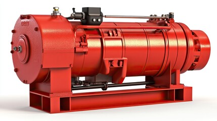 Industrial red machine