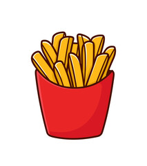 french fries illustration