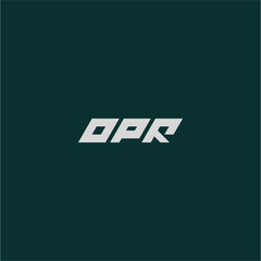Monogram Logo with OPR concept