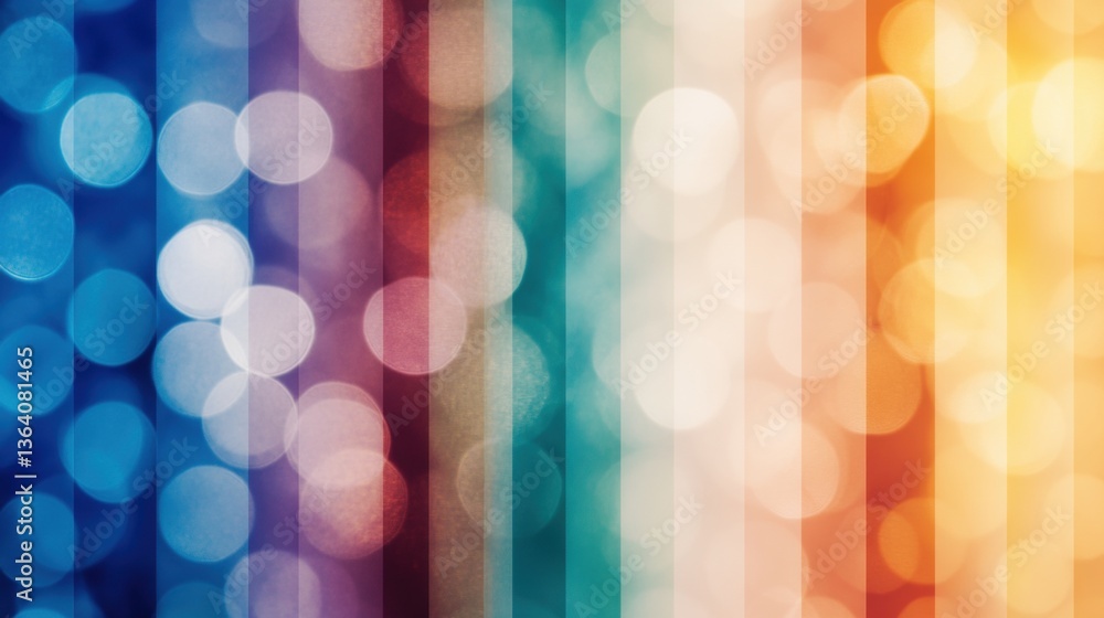 Poster bokeh lights in various vibrant colors create a lively and dynamic atmosphere, perfect for artistic 