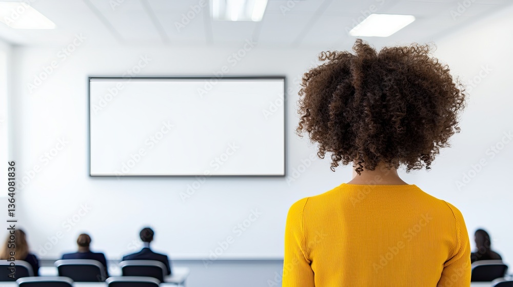 Poster engaging presentation event classroom educational content learning environment audience perspective 