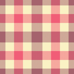 Pale Pale and Metallic Mauve Seamless Tartan Textile Design