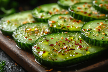 Award winning Photography of Cucumber Salad. Award winning Photography