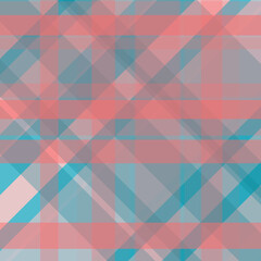 Abstract geometric pattern with intersecting lines in shades of blue, coral, and gray, modern design, graphic element