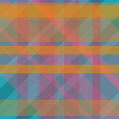 Obraz premium Abstract geometric pattern in orange, blue, and pink, with a layered, transparent effect, creating a modern, colorful background.