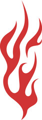 Fire Flame Tattoo Vector Element Set