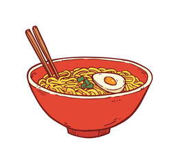 ramen noodle illustration