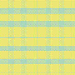 Dusty Pale Teal Seamless Tartan with Iridescent Sandy Yellow accents Textile Design