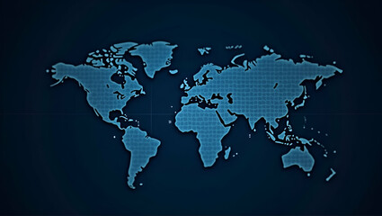Obraz premium Global Financial Market Analytics Graph on World Map: Stock Markets & Traders Dashboard Vector Illustration with Empty Space for Customization in Photo Stock Concept